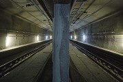 Total view of a submarine tunnel-segment beyond the Bosporus, Istanbul, TR