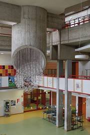 Refurbished school auditorium, Gymnasium Altlünen (GA), Lünen, D