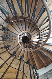 Spiral staircase eye, Maison Jules Verne, Amiens, F