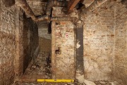 inner north-western cellar-view, on left the former entrance