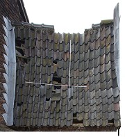 Kuckesrath Manor: Scale view of the north-western bakehouse roof