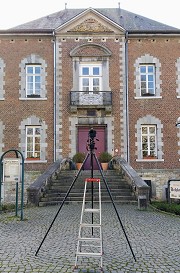 Schönau Castle, Aachen: north side camera setup