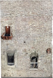 south-façade of Granus-tower, base-zone at register-office staircase