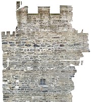 north-façade of Granus-tower, upper half upon 'Postwagen'-restaurant