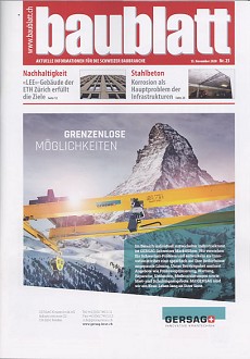 baublatt 23/2020: Ausstellungskritik "Die Architekturmaschine", Pinakothek der Moderne, München; Seiten: 32-35